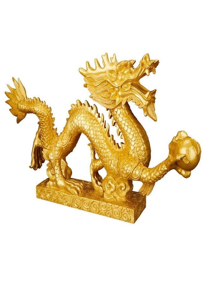 تمثال تنين صيني من ديناوتو لتزيين المنزل، تماثيل من الراتنج لجلب الحظ السعيد، زينة فنغ شوي، منحوتة تنين ثلاثية الأبعاد تجلب لك الحظ السعيد (صغيرة) - Image 1